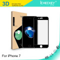 Hochwertiger Screenguard für iPhone 7/7 Plus HD GLASS / 2.5D Siebdruck Full Cover / 3D Kohlefaser Soft Edge / 3D gebogen